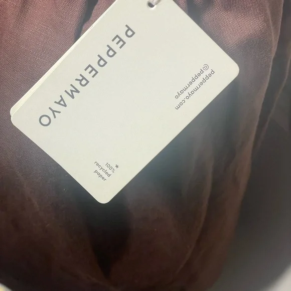 Peppermayo - Linen Mini Dress - Choc Brown - Picture 9 of 10